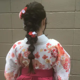 ロング ヘアアレンジ しのはら まどかのヘアスタイル