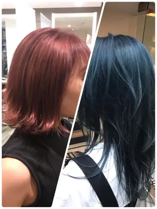 ミディアム カラー 12月限定クーポン 💕大量更新ブリーチのヘアスタイル