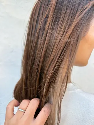 セミロング 艶カラー🕊️ ✴︎Yukari✴︎のヘアスタイル