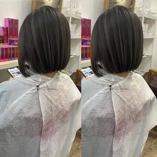 ミディアム カラー ヒカ/外国人風 デザインカラーのヘアスタイル