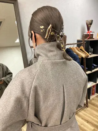 ヘアアレンジ nono/パーマ /顔まわりカット🐈のヘアスタイル