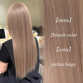 ロング ハイトーン特化🤍/ ハルナのヘアスタイル