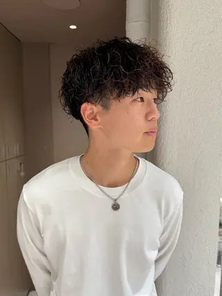 ショート パーマ 🌿透明感カラー🌿 sayu／恵比寿のヘアスタイル
