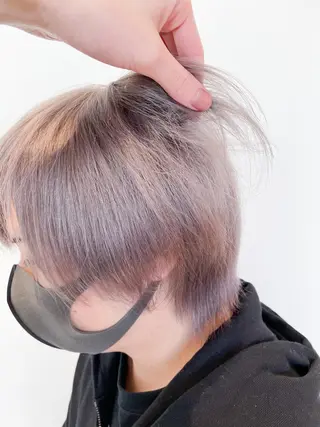 ショート カラー メンズ mahalo hair design所属・ハイトーン特化 川井優汰のヘアスタイル