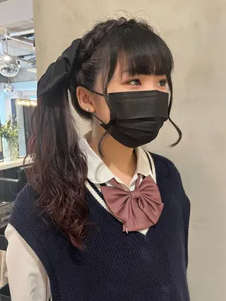 ロング ヘアアレンジ オタク特化🎀 顔まわり🎀ゆうなのヘアスタイル