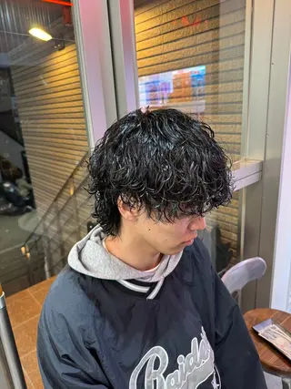 ショート カラー パーマ メンズ 🔥メンズパーマ特化 🔥店長中村雄樹のヘアスタイル