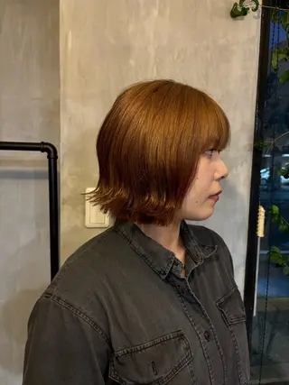 ミディアム そうや🐺ブリーチ/ デザインカラーのヘアスタイル