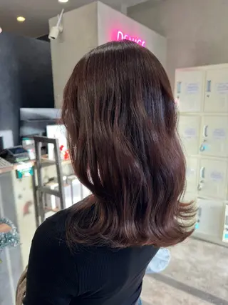 セミロング カラー ヘアアレンジ 💫きたはら りおん💫のヘアスタイル