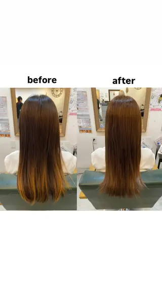 ロング カラー ミルコ バイ クラク所属・伊橋 沙里のヘアスタイル