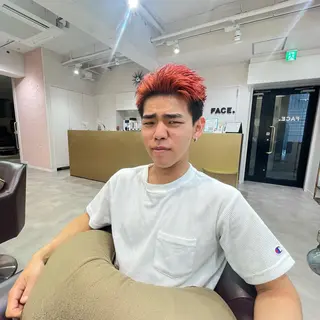 カラー メンズ 松永 梨央のヘアスタイル