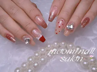 ロング Moomi あずりのネイルデザイン