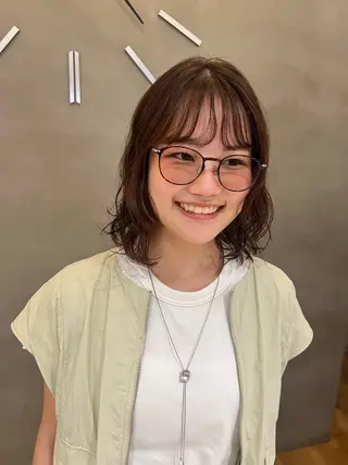 ミディアム パーマ ボブ指名No.1/ ボブ/茶屋町/ユキのヘアスタイル
