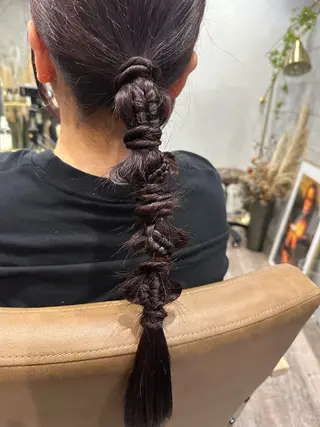 ロング ヘアアレンジ さあや 【透け感/艶感】のヘアスタイル