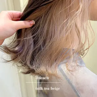 セミロング カラー エクステ/ハイトーン 🐏☁️miminaのヘアスタイル