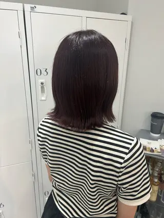 ミディアム カラー ヘアアレンジ ボブ /ニュアンス/ satomi🧸💖のヘアスタイル