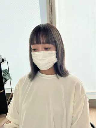 セミロング 赤羽今日子/レイヤー /盛れる顔まわりのヘアスタイル