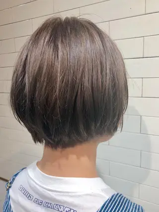 ショート カラー 🤍髪質改善➕透明感 カラー🤍川上葵のヘアスタイル