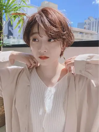 ショート パーマ 横浜似合わせ美容師 スタイリスト✂️ゆりのヘアスタイル