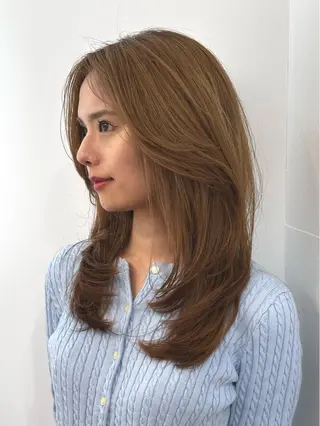 セミロング 表参道/レイヤー/ ABU🐦‍🔥のヘアスタイル