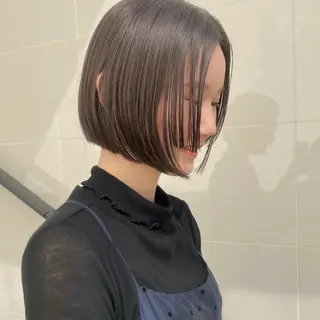 ショート カラー cie所属・ボブ/ミニボブ 透明感カラーkadoのヘアスタイル