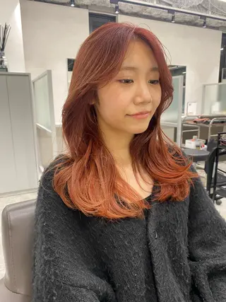 セミロング 明松 功喜のヘアスタイル