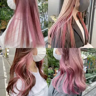 ロング カラー ヘアアレンジ flamme Annaのヘアスタイル