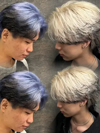 カラー パーマ メンズ 札幌メンズヘア指名 No.1光👑👑のヘアスタイル