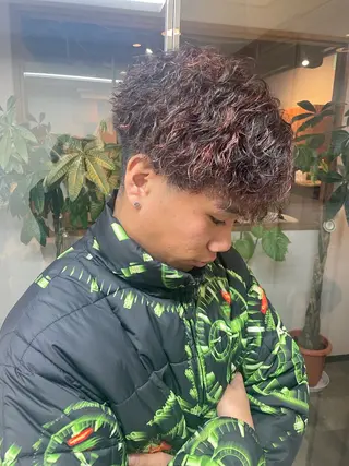 ショート パーマ 髪質改善/ブリーチ 田代 龍我のヘアスタイル