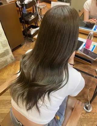 ロング カラー 透明感カラー/ 小顔カット/ミヅキのヘアスタイル