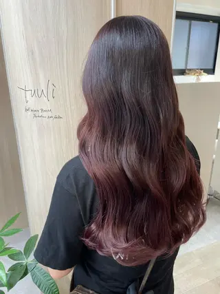 ロング カラー 西 めぐみのヘアスタイル