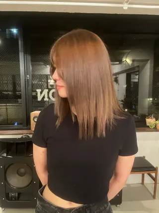 ミディアム S.HAIR SALON所属・オリーブカラー/ レイヤー/表参道のヘアスタイル
