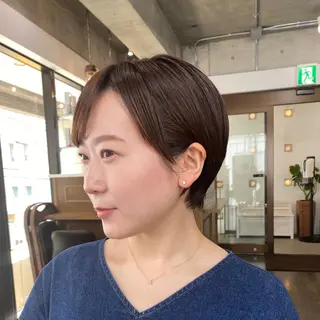 ショート カラー ヘアアレンジ ナカジ🌸ロブ/ボブ /前髪🌸のヘアスタイル