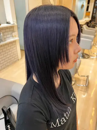 ミディアム カラー パーマ ヘアアレンジ メンズ 堀井 凌平のヘアスタイル