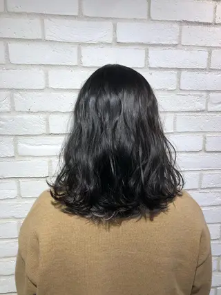 ミディアム カラー パーマ ヘアアレンジ メンズ キッズ ネイル マツエク・マツパ 新宿/髪質改善/ 美髪矯正✨浅江通友のヘアスタイル