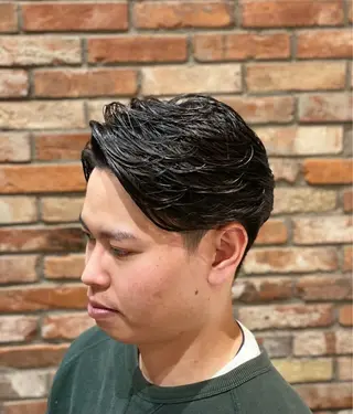 パーマ メンズ 曽原 ひなのヘアスタイル