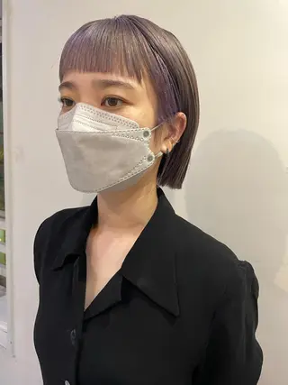 ショート カラー silo所属・silo MOKA 顔周りカット🦦のヘアスタイル