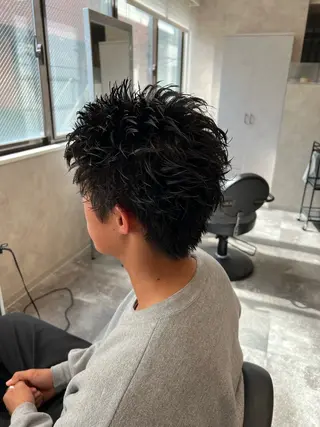 ショート パーマ ヘアアレンジ メンズ メンズ特化/カラー/ パーマ/ケイシンのヘアスタイル