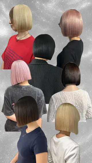 ショート えり 堀江/ボブ /韓国ヘア/レイヤーのヘアスタイル