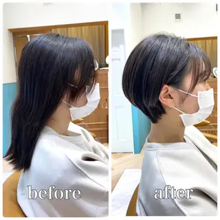 ショート 似合わせ/小顔カット 🔷山方直也のヘアスタイル