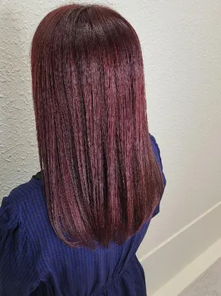 ロング カラー ブリーチカラー🌈 嘉名 真樹のヘアスタイル