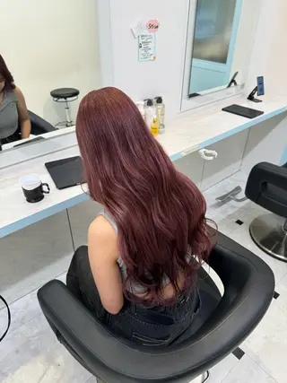 ロング カラー 🩷モテ髪&透明感 🩷ミルクティー🩷のヘアスタイル