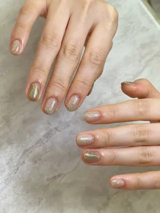 ネイル 山下 オレンジのネイルデザイン