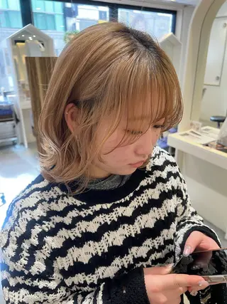 ミディアム Aman  D'or所属・ショート/ボブ/東 千耀のヘアスタイル