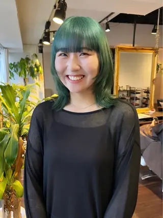 ミディアム カラー nendo_hair所属・ハイトーン/ボブ 🎀sonokaのヘアスタイル