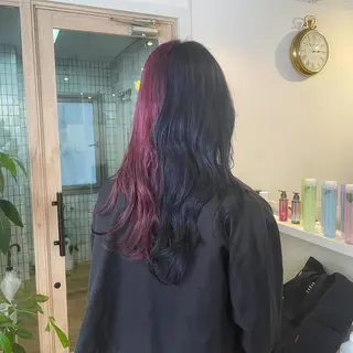 ロング カラー 🇰🇷ハイトーン× 韓国レイヤー레이어드のヘアスタイル