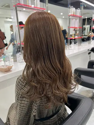 セミロング カラー ヘアアレンジ 透明感ラベンダー💗 SHOのヘアスタイル