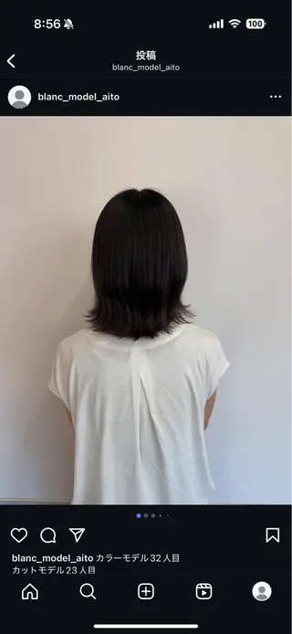 ミディアム カラー カノエ香椎店 /モデル募集_宮地のヘアスタイル