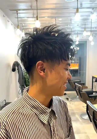 メンズ HARUKI  MINATO Japan広島紙屋町店所属・hmj紙屋町店 脊戸智志のヘアスタイル