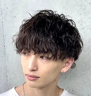ショート パーマ メンズ 瀧本 一樹のヘアスタイル