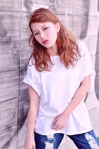 ロング カラー パーマ 吉祥寺aivee 若手注目スタッフのヘアスタイル